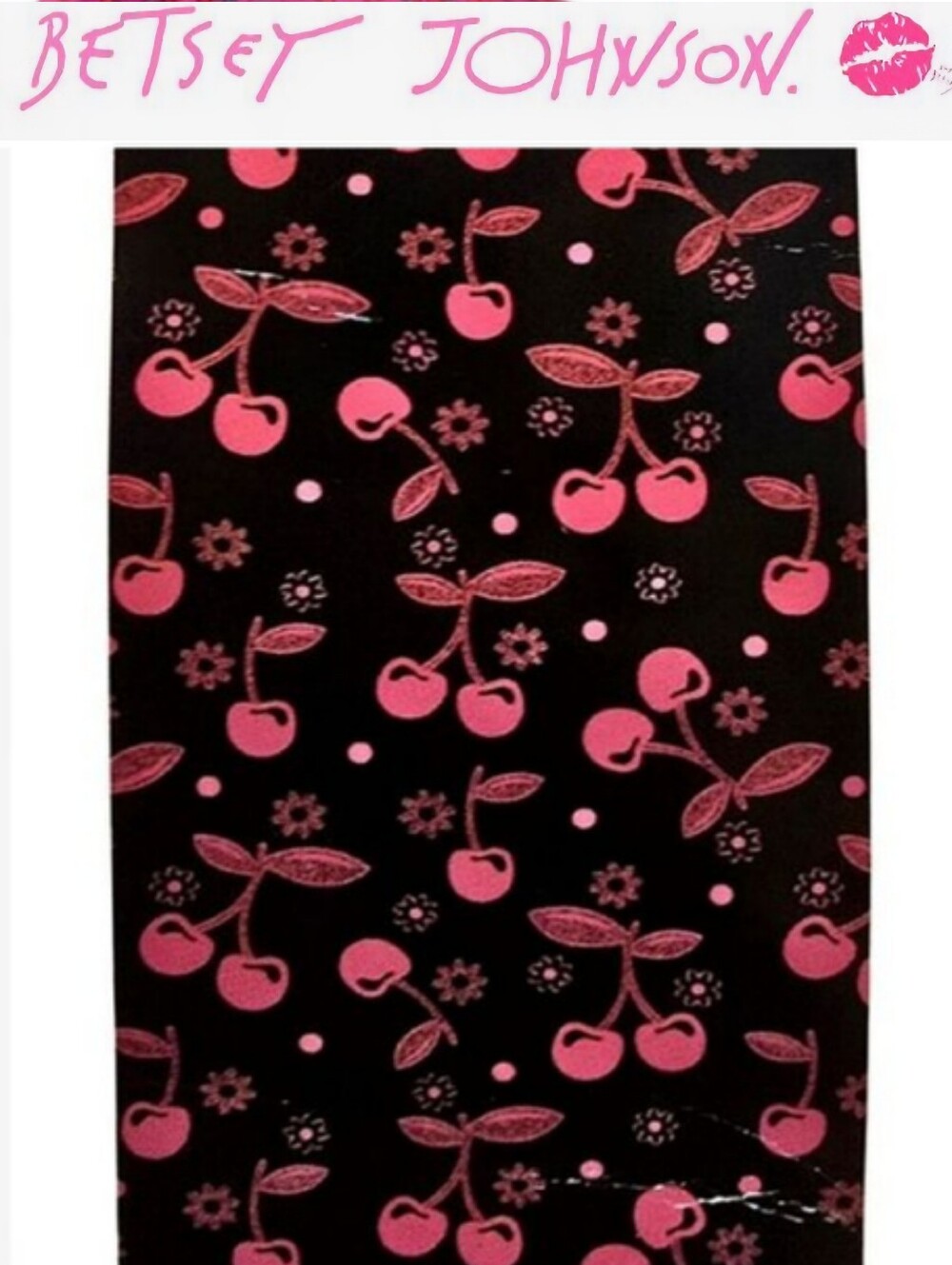 Betsey Johnson Heart Cherry 6ft Beach Towel
